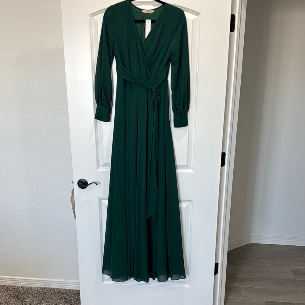 Women’s green dress